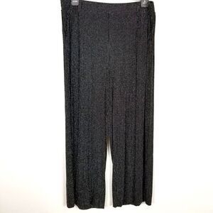 Torrid Women plus Black Lurex  Wide Leg Pants Size 3X Evening Party Event
